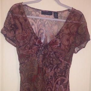 Silk Embellished Top